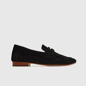 NWT Quince Black Suede Loafers
